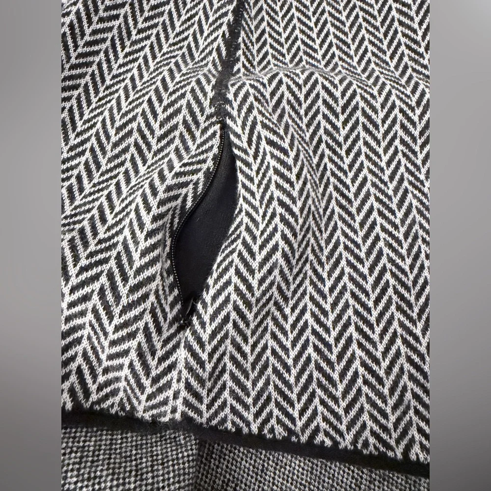 Title Nine Super Power Skirt Herringbone merino wool blend M - Picture 3 of 6